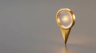 AI Video: Asset: 3D Glowing Golden Map Pin.

Look for: "3D isometric map location pin...