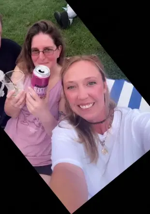 AI Video: Both girls rip each other's clothes off and then they turn to each other and...