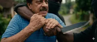 AI Video: Reference video first frame .

Blue Tshirt throws the man behind him over...