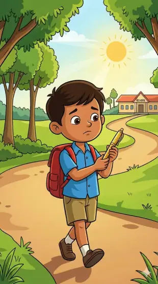 AI Video: Walking and look the pen