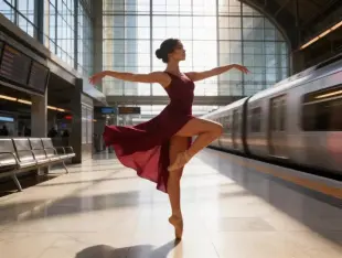 AI Video: Create a cinematic 10-second vertical commercial for premium modern...