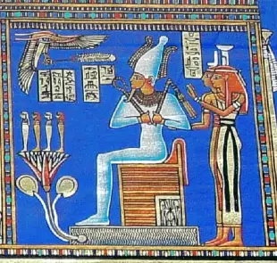 AI Video: Let the Farao move his two hands while the two women try to comfort him