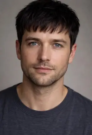 AI Video: Initially, his head and eyes are turned to the left at about 45 degrees, then...