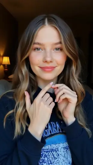 AI Video: Turns body fully, presses close with hungry gaze. Breathes heavily against...