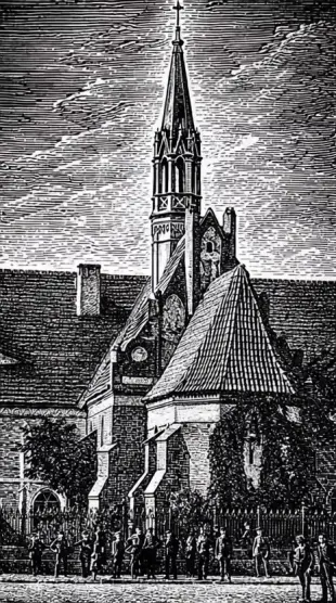 AI Video: Ludzie patrzą w stronę kamery, chmury płyną po niebie