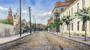 AI Video: chmury leniwie płyną po niebie