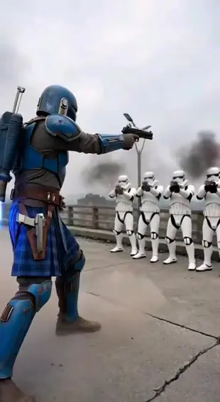 AI Video: Use the supplied image as the first frame. Preserve the exact character...