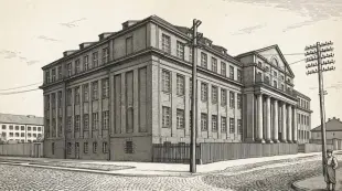 AI Video: The boy looks around, clouds are floating in the sky