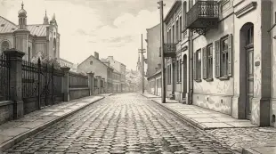 AI Video: Clouds are floating across the sky