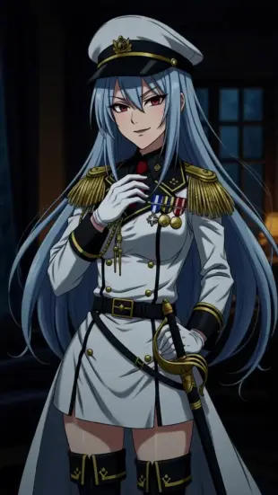 AI Video: He smirks, fingers slowly tightening the silk tie. His head tilts slightly,...