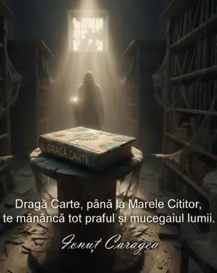 AI Video: Cinematic dark fantasy library scene, dusty abandoned bookshelves, cobwebs,...