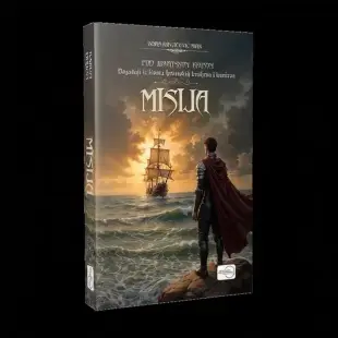 AI Video: This is a book cover. Move figures on the cover.