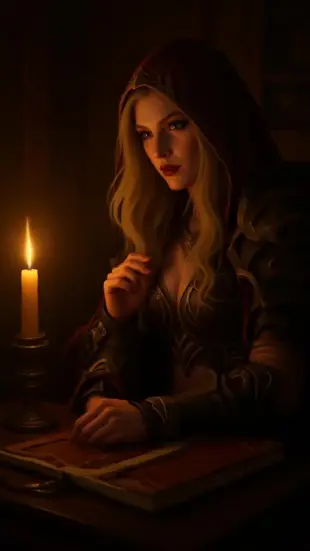 AI Video: He lingers with a gentle touch, thumb tracing a pulse point. His gaze...