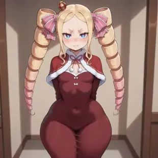 AI Video: Haz que sacuda mucho sus caderas y su culo y que de una sonrisa seductora y...