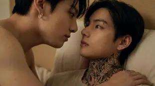 AI Video: make them softly touching and kissing each other. make their moves realiatic
