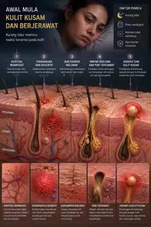 AI Video: Ultra-realistic 3D dermatology animation, cross-section of human skin,...