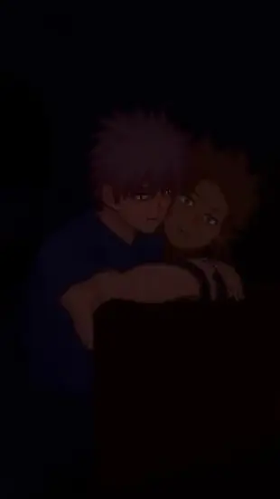 AI Video: Dabi’s eyes soften, lips curve into a slow, genuine smile. Shigaraki pulls...