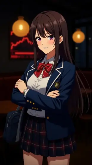 AI Video: tough look, crossed arms, confident pose, slight smirk, eyebrow raise