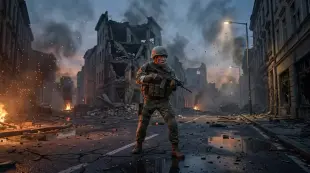 AI Video: Ultra photorealistic AAA cinematic realism, Hollywood blockbuster quality,...