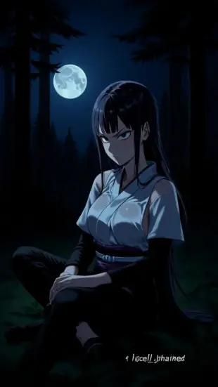 AI Video: She tilts her head slightly, eyes softening. She exhales a long, steady...
