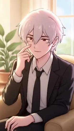 AI Video: He gasps, chest hitching, then leans in, hand gently grazing your shoulder....