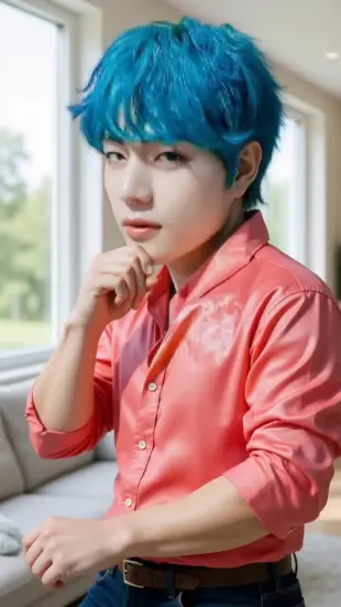 AI Video: He leans in, eyes locking intensely with yours. A slow, dangerous smirk forms...