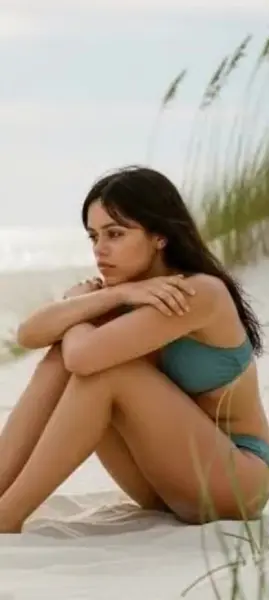 AI Video: Jenna ortega gets up and starts running towards you