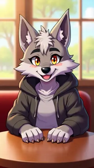 AI Video: cute blinking, puppy eyes, adorable smile